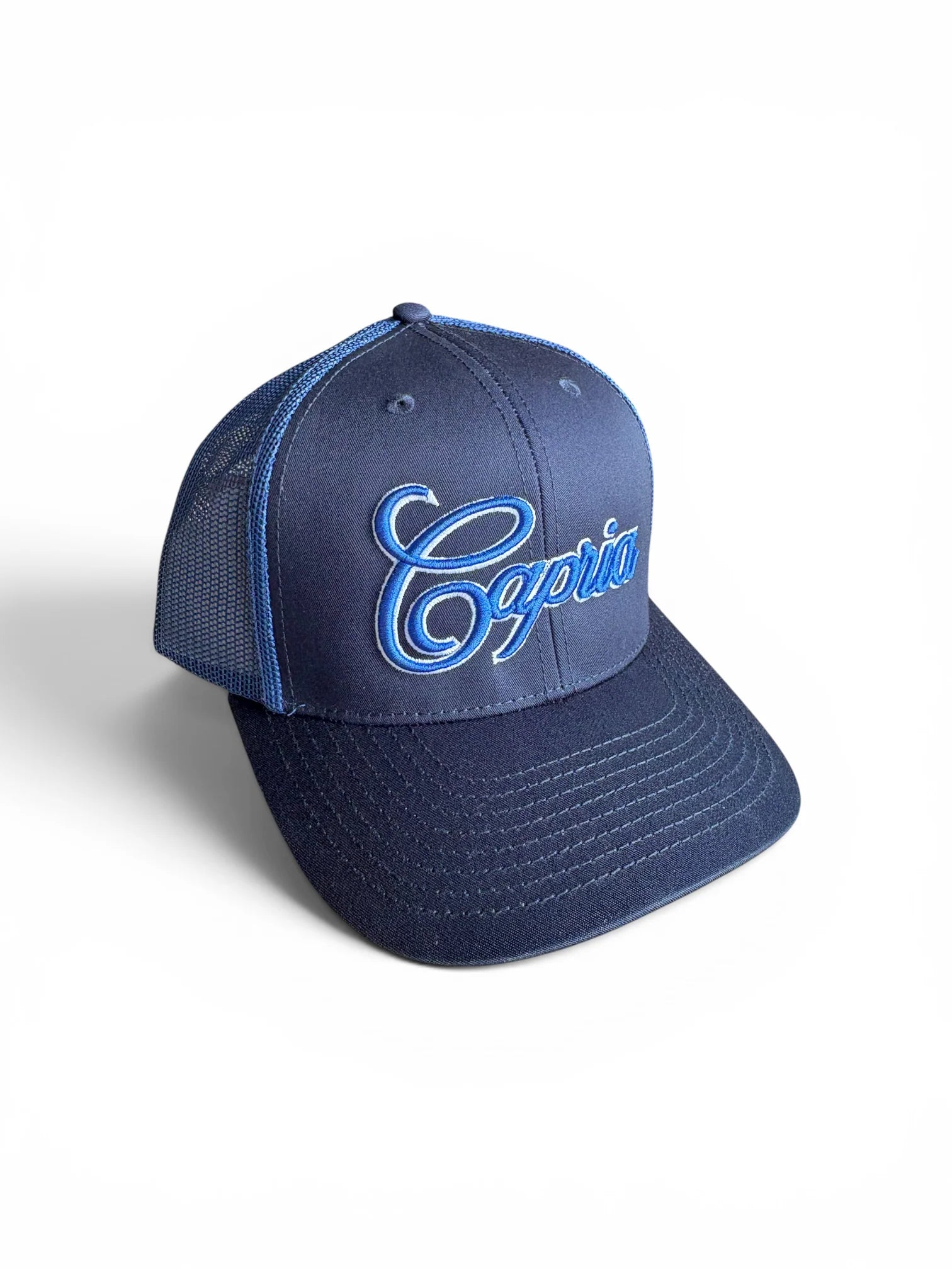 Capria Trucker Cap - Navy/Royal Blue
